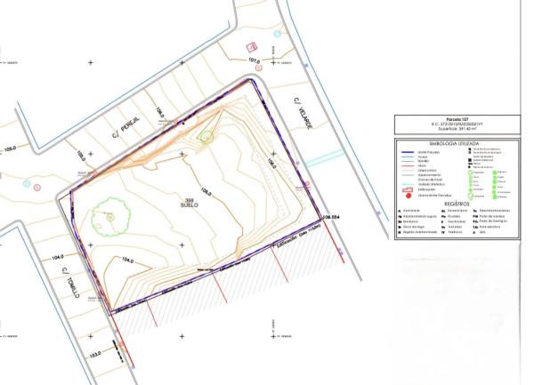 Terreno en calle Velarde