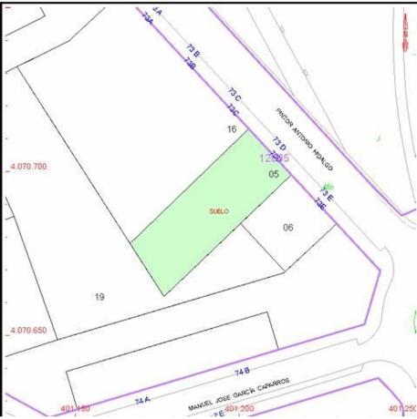 Terreno en calle Pintor Antonio Hidalgo