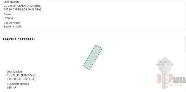 Terreno en calle Vallehermoso, 12 a
