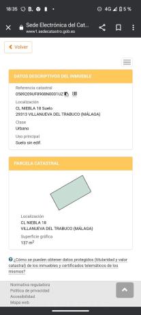 Terreno en calle Niebla, 18