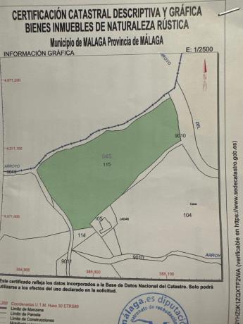 Terreno en Montes de Málaga, km 115