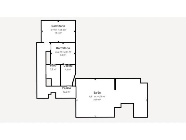 Piso en calle Laredo