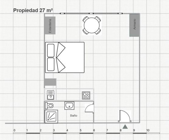 Estudio en calle Islandia