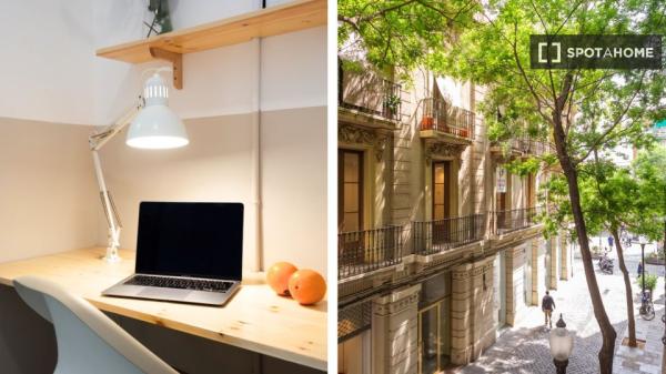 Habitación en piso de 4 habitaciones en Sant Andreu, Barcelona.