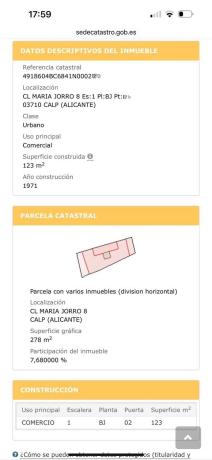 Local en Manzanera-Tosal