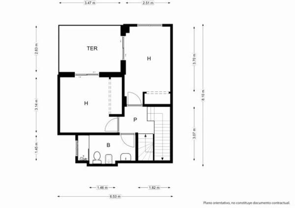 Chalet adosado en calle Clavo