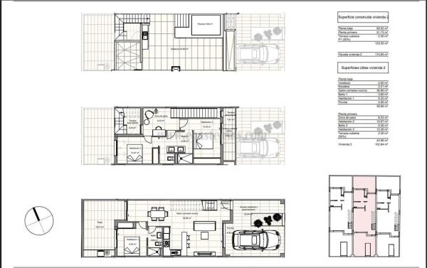 Chalet pareado en calle Caleta