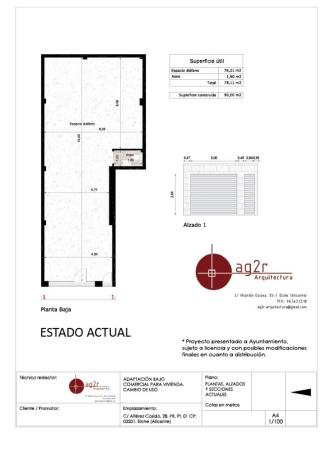 Estudio en calle Alférez Cosidó, 28
