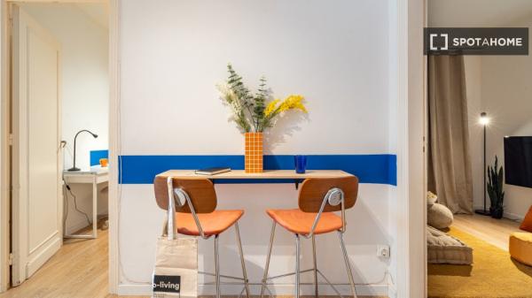 Habitación en piso compartido en barcelona.