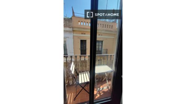Habitación en piso compartido en barcelona.