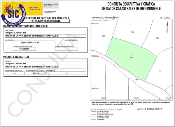 Terreno en Partida Solana, 196