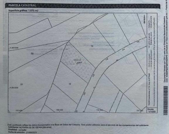 Terreno en avenida Pego, 118