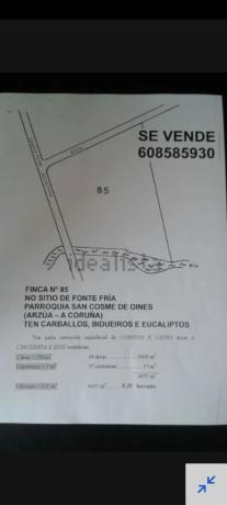 Terreno en sitio da fonte fría, 85