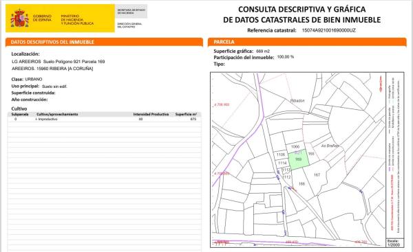 Terreno en Lugar Areeiros, 92