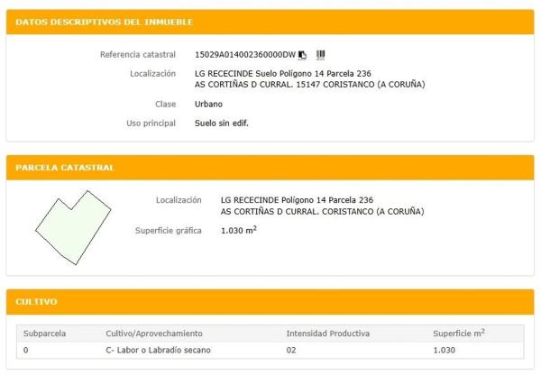 Terreno en Rececinde s/n