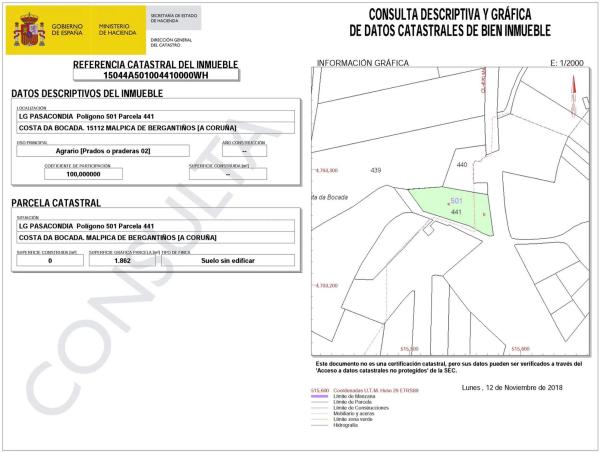 Terreno en Pasacondia, km 2