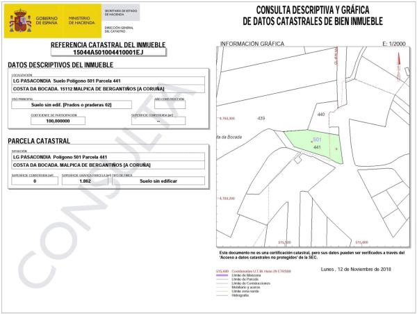 Terreno en Pasacondia, km 2