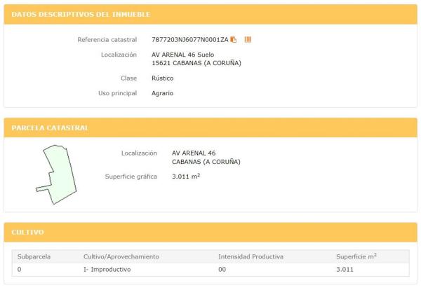 Terreno en avenida Arenal, 46