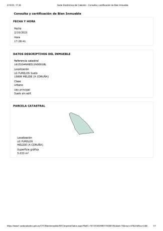 Terreno en calle Furelos s/n sn