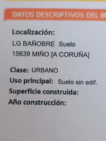 Terreno en Lugar Bañobre s/n