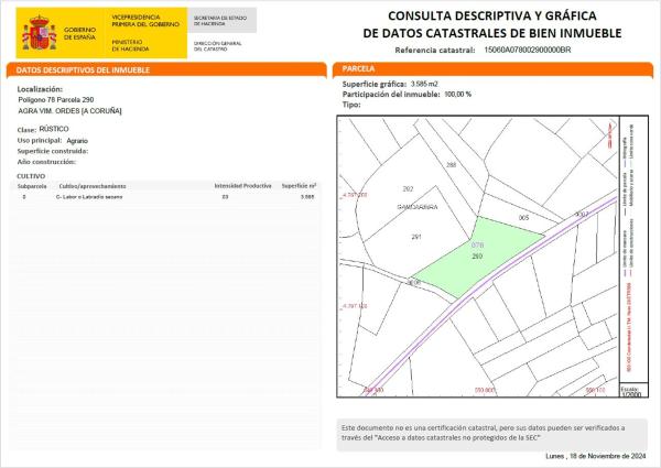 Terreno en 43.05536, -8.386099 s/n