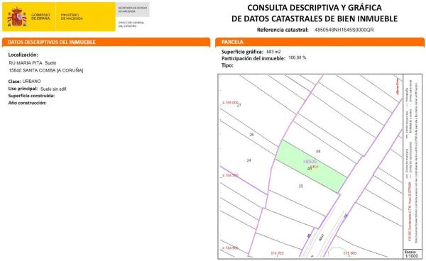 Terreno en calle María Pita, km 1