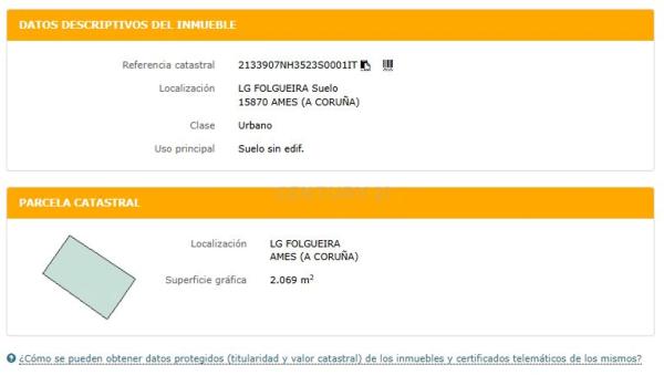 Terreno en Aldea Folgueira, 1