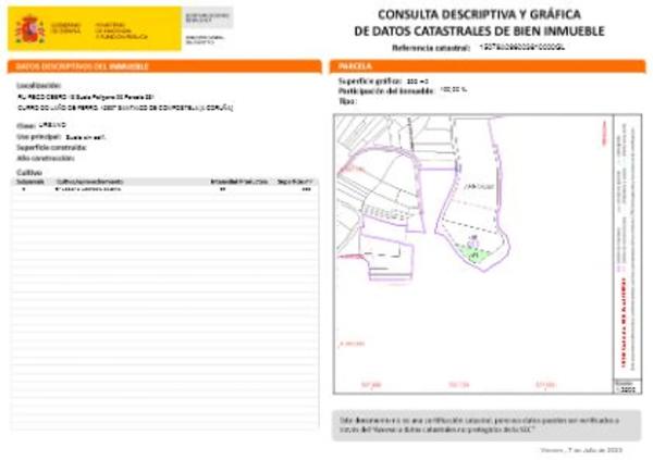 Terreno en Rego do Cebro
