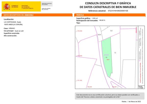 Terreno en Lugar Cortegada, 34