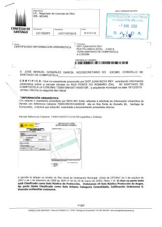 Terreno en calle da Ponte do Romaño, 80