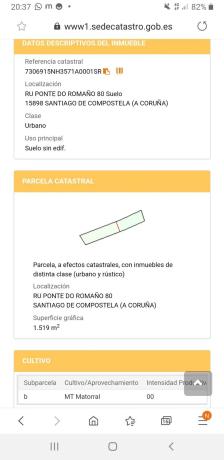 Terreno en calle da Ponte do Romaño, 80