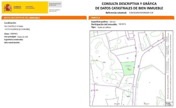 Terreno en Oleiros