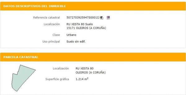 Terreno en calle Xesta