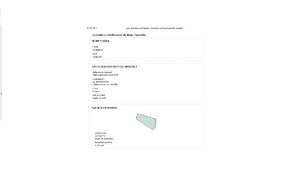 Terreno en Aldea Souto, 69