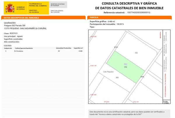 Terreno en Santa Mariña Do Monte