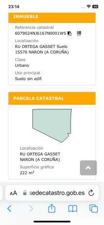 Terreno en calle Ortega e Gasset