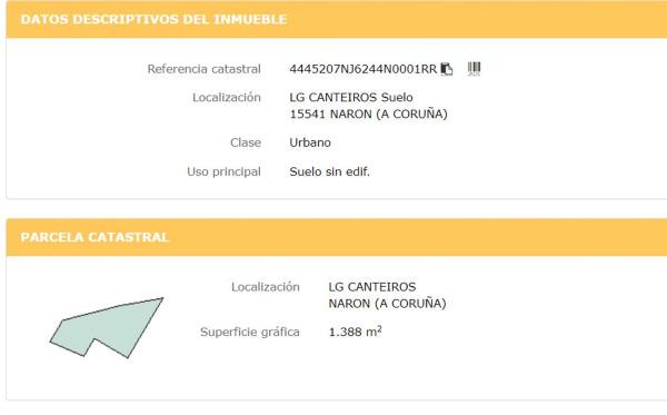 Terreno en Lugar Canteiros, 1