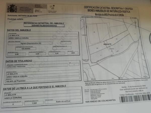 Terreno en camino Aldea Malata s/n