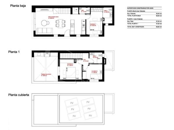 Chalet pareado en calle Manuel de Falla