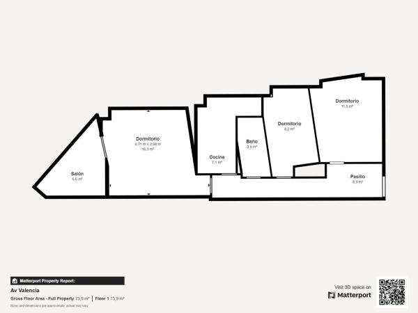 Piso en avenida Gran Via Valencia