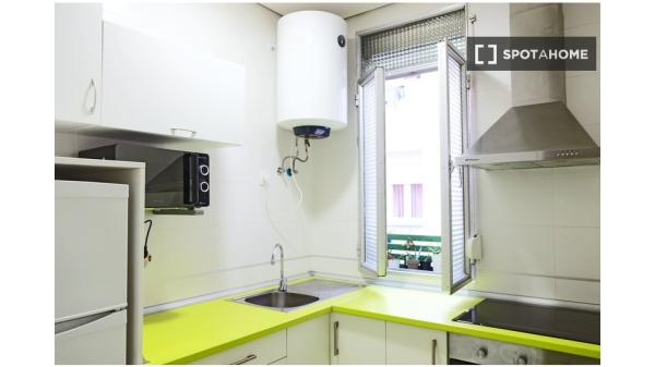 Habitación en piso compartido en madrid.