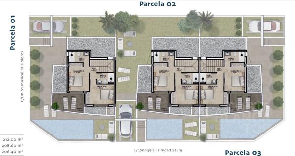 Chalet adosado en calle Unión Musical de Dolores