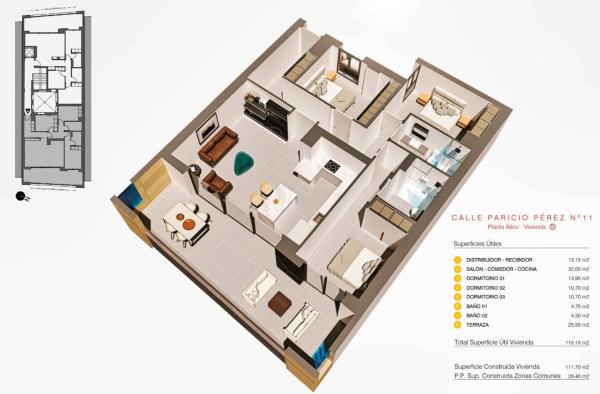 Piso en calle Patricio Perez, 11