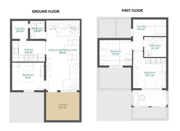 Chalet adosado en Urbanizacion Florida A1