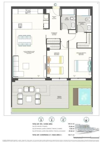 Piso en calle de Colombia