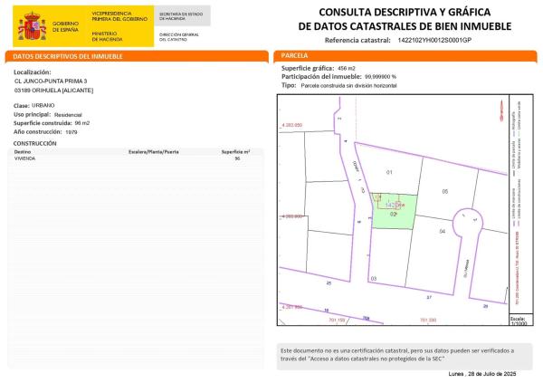 Terreno en calle Junco p Pr, 1