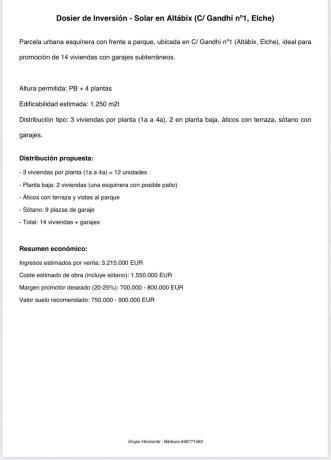 Terreno en calle Doctor Gregorio Marañón