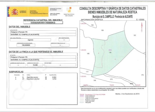 Terreno en Poligono 3 Parcela 176 s/n