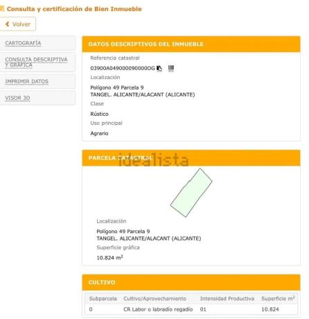 Terreno en La Huerta