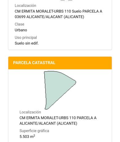 Terreno en calle Partida del Raspeig, 71